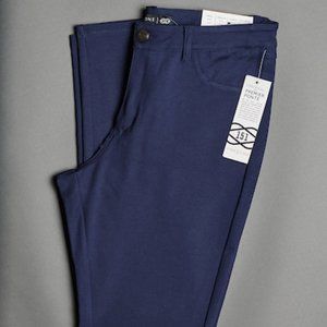 NWT ONE5ONE Jodi Ponte Skinny Pant in Navy -12